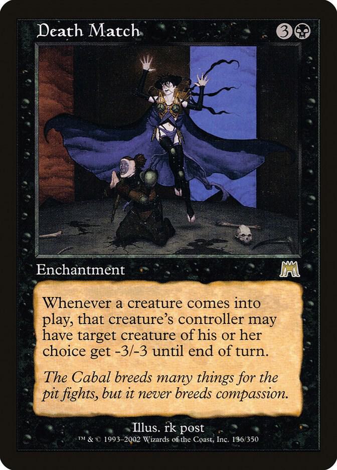 Death Match 136 card from Onslaught