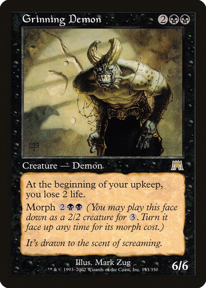Grinning Demon 153 card from Onslaught
