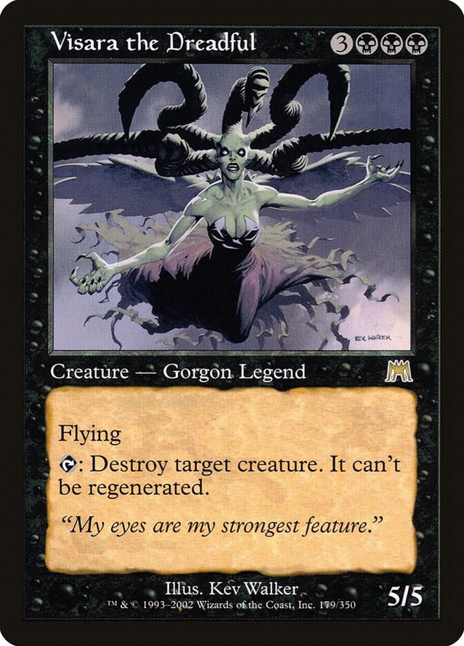 Visara the Dreadful 179 card from Onslaught