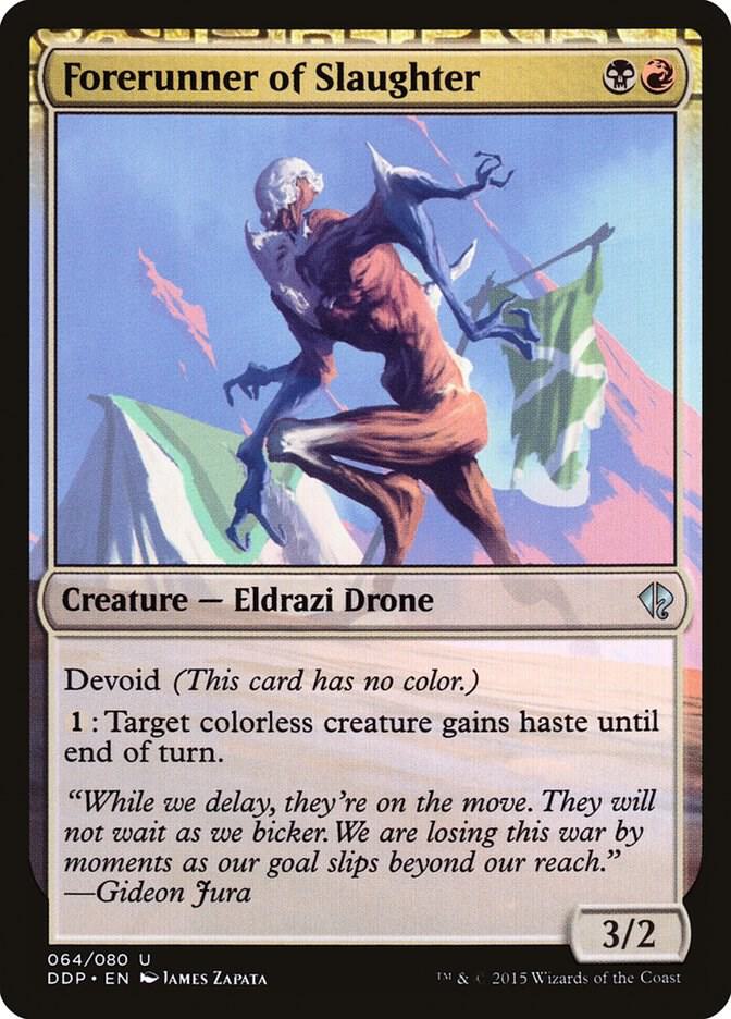 Forerunner of Slaughter 64 card from Duel Decks: Zendikar vs. Eldrazi