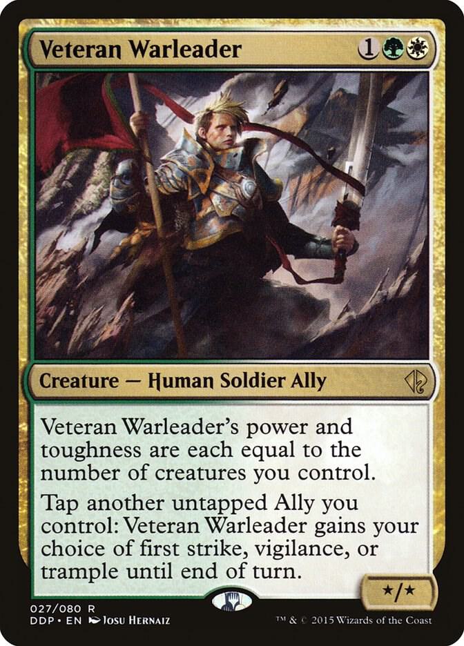 Veteran Warleader 27 card from Duel Decks: Zendikar vs. Eldrazi