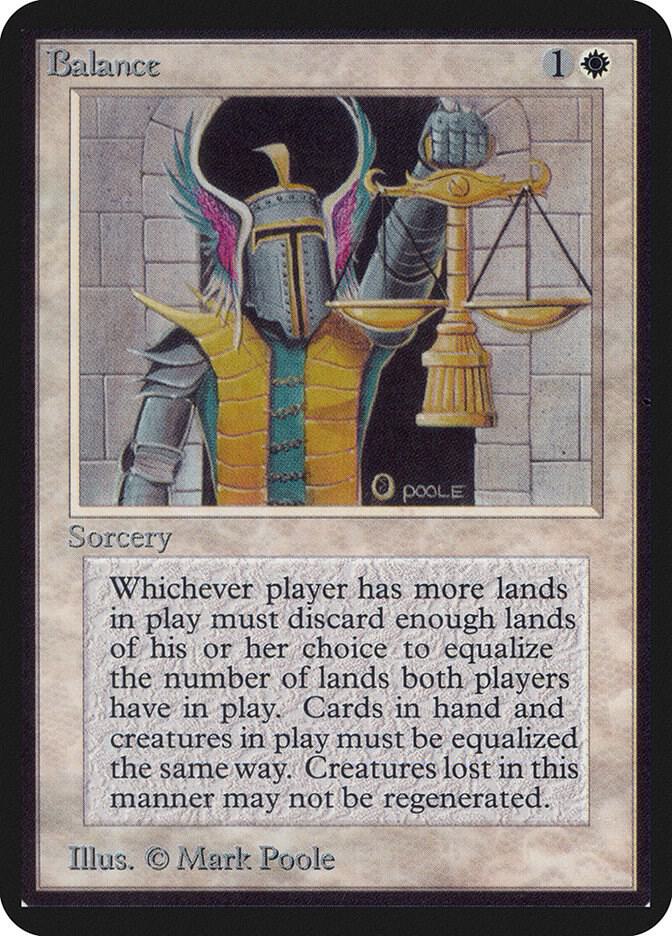 Balance card from Alpha Edition
