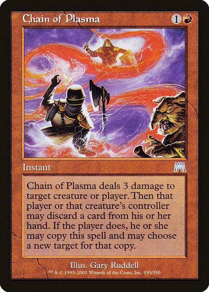 Chain of Plasma 193 card from Onslaught