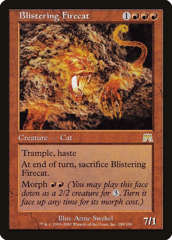 Blistering Firecat 189 card from Onslaught