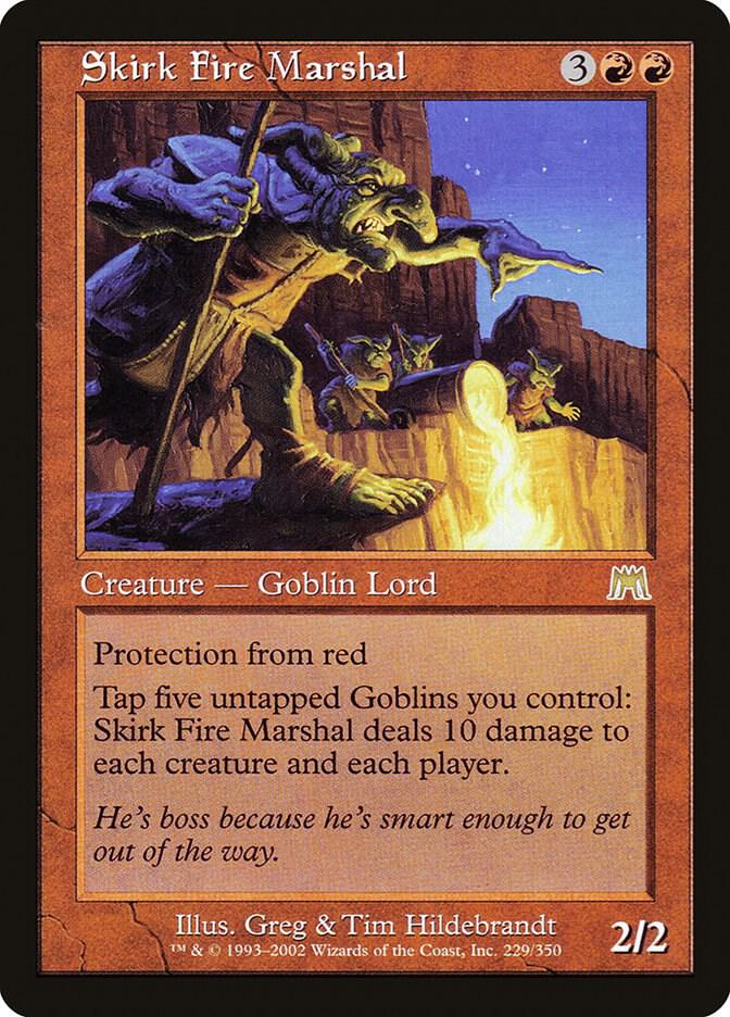 Skirk Fire Marshal 229 card from Onslaught