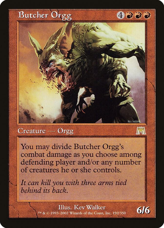 Butcher Orgg 192 card from Onslaught