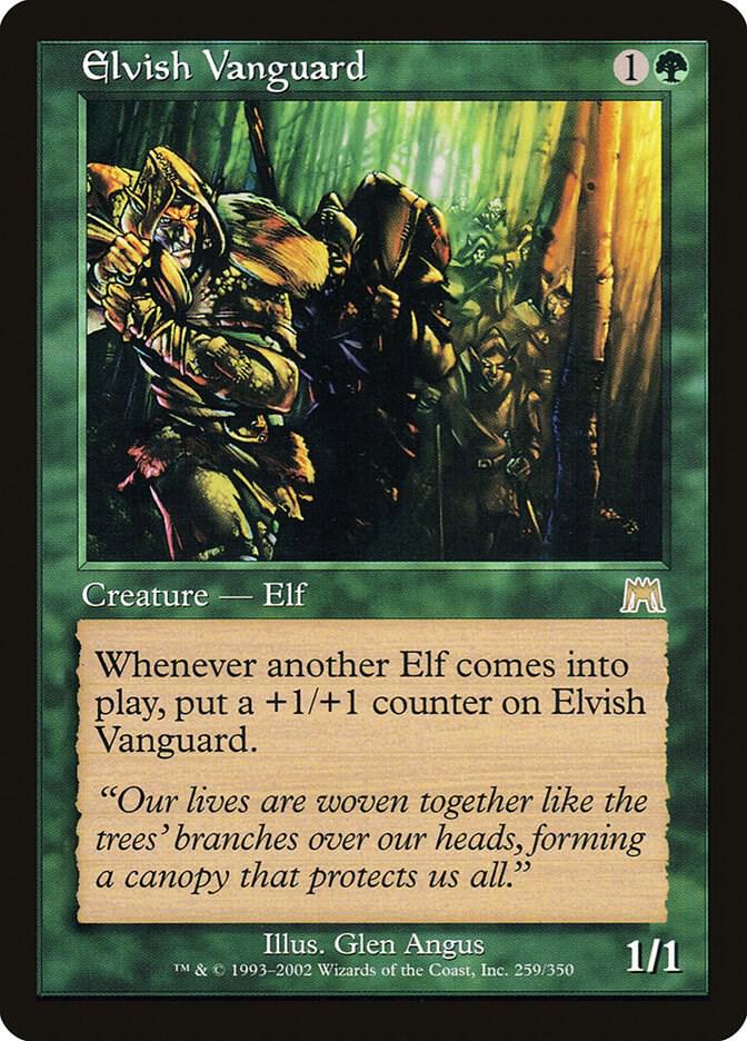 Elvish Vanguard 259 card from Onslaught