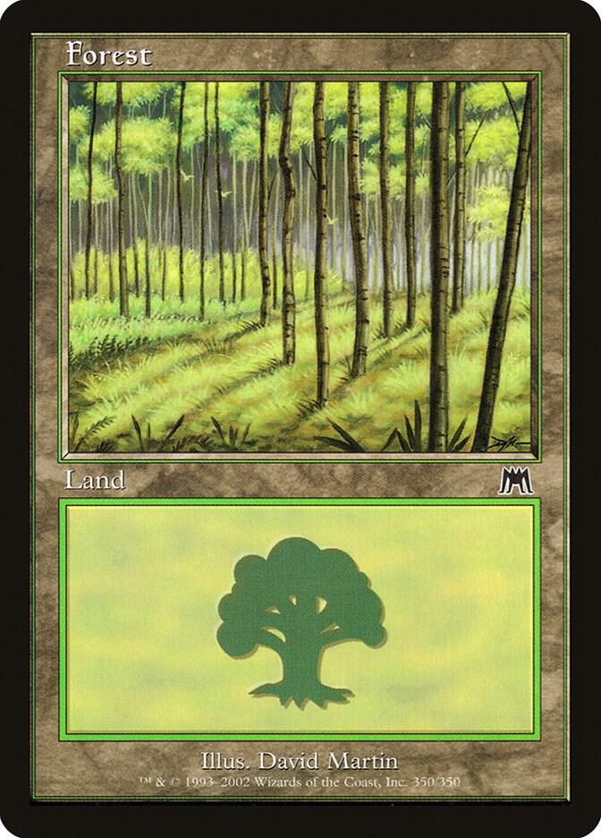 Forest 350 card from Onslaught