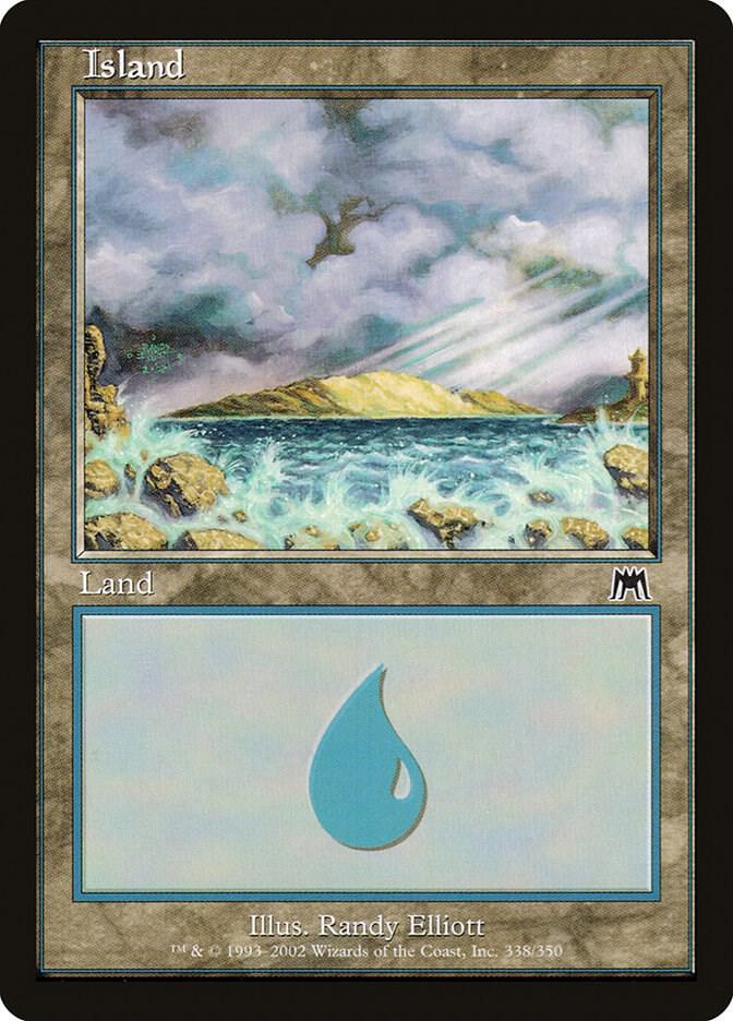 Island 338 card from Onslaught