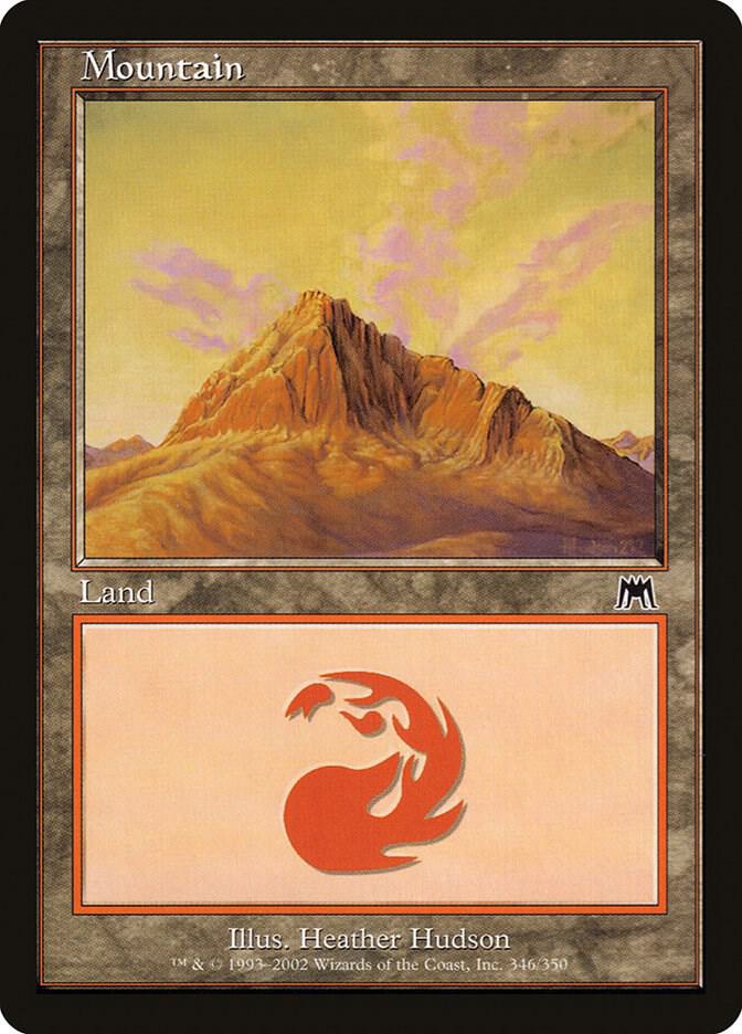 Mountain 346 card from Onslaught