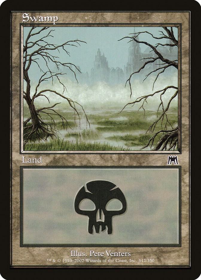 Swamp 342 card from Onslaught