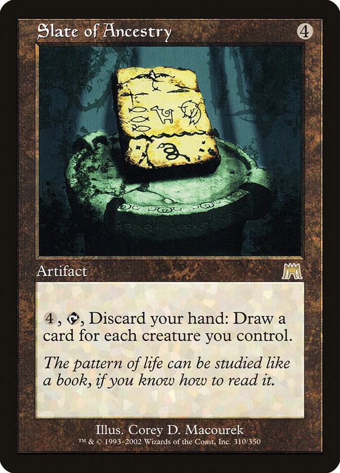 Slate of Ancestry 310 card from Onslaught