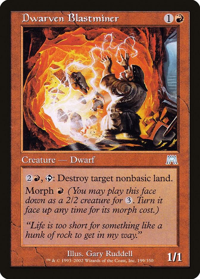 Dwarven Blastminer 199 card from Onslaught