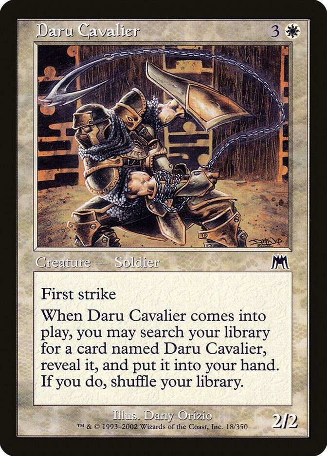 Daru Cavalier 18 card from Onslaught