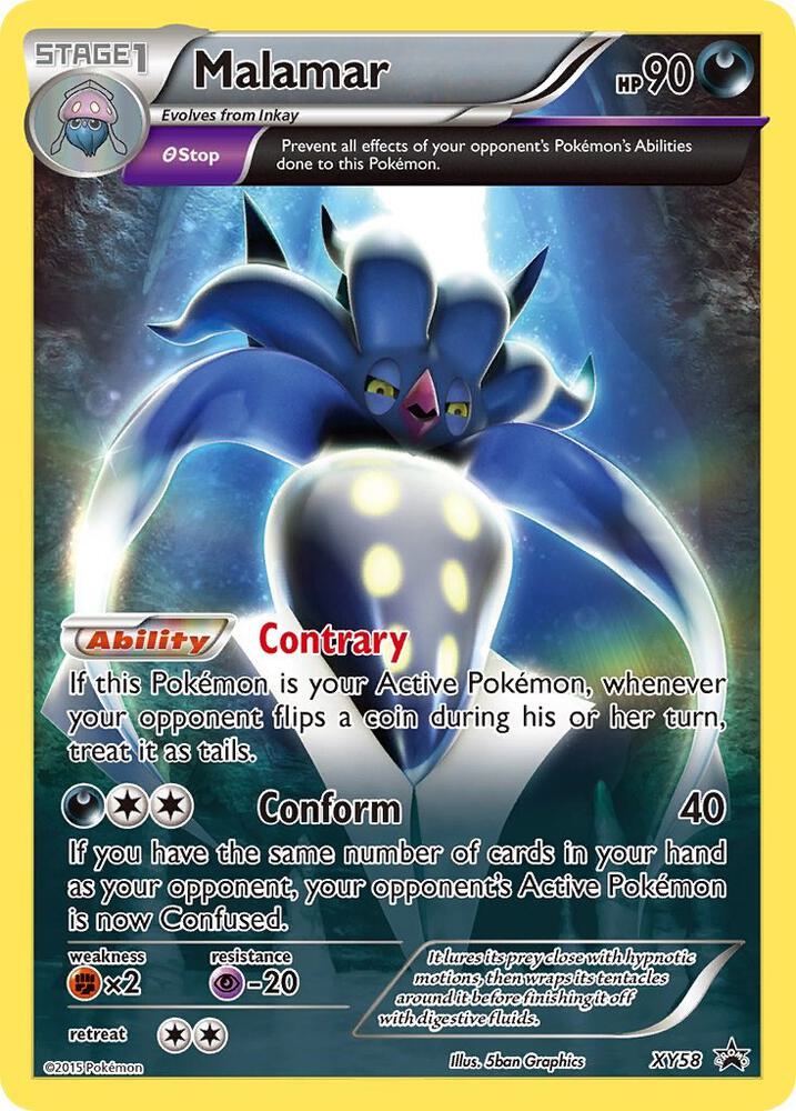 Malamar XY58 card from XY Promos