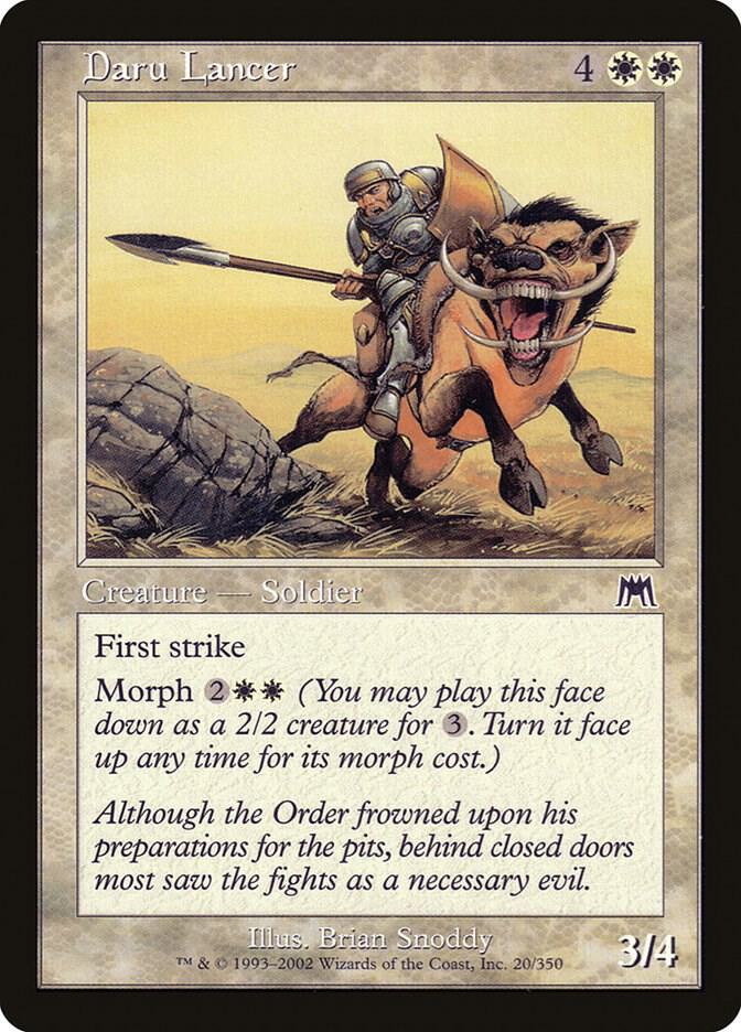 Daru Lancer 20 card from Onslaught