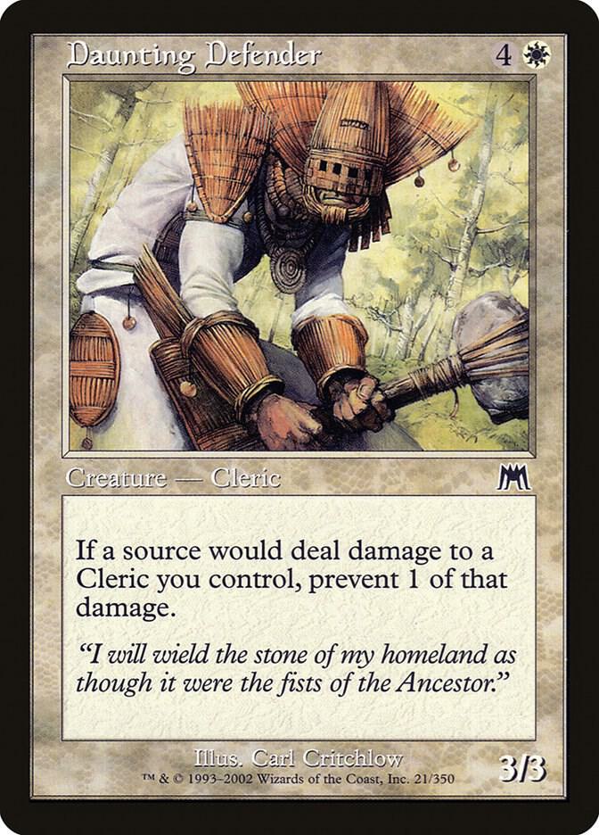 Daunting Defender 21 card from Onslaught