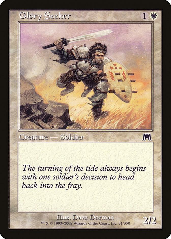 Glory Seeker 31 card from Onslaught