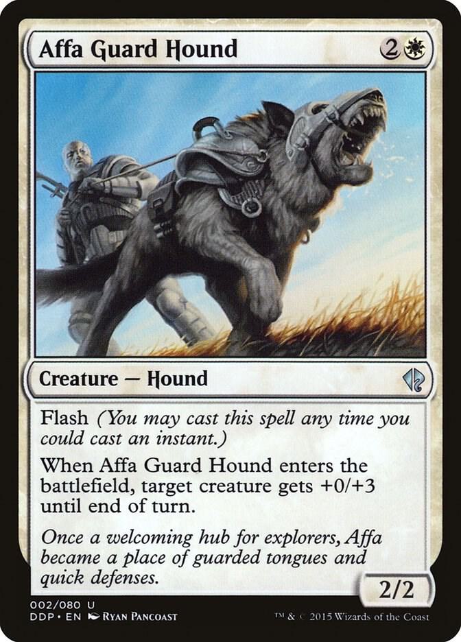 Affa Guard Hound 2 card from Duel Decks: Zendikar vs. Eldrazi