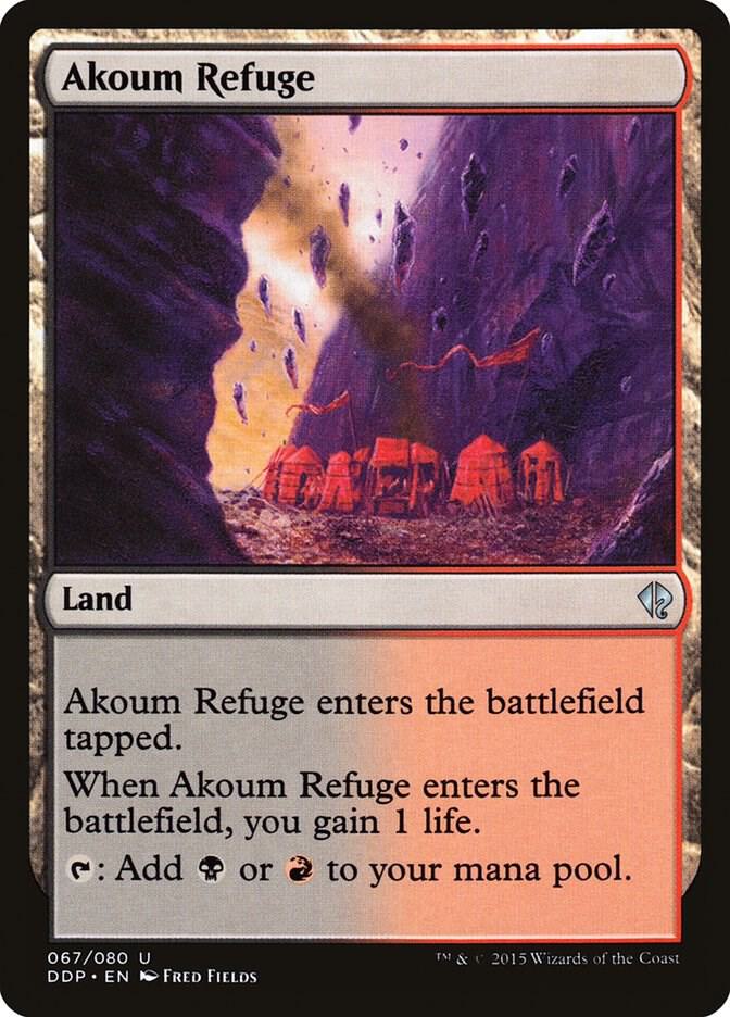 Akoum Refuge 67 card from Duel Decks: Zendikar vs. Eldrazi