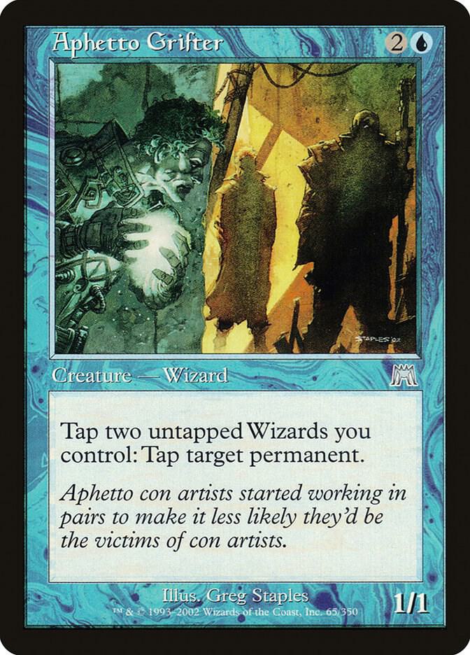 Aphetto Grifter 65 card from Onslaught