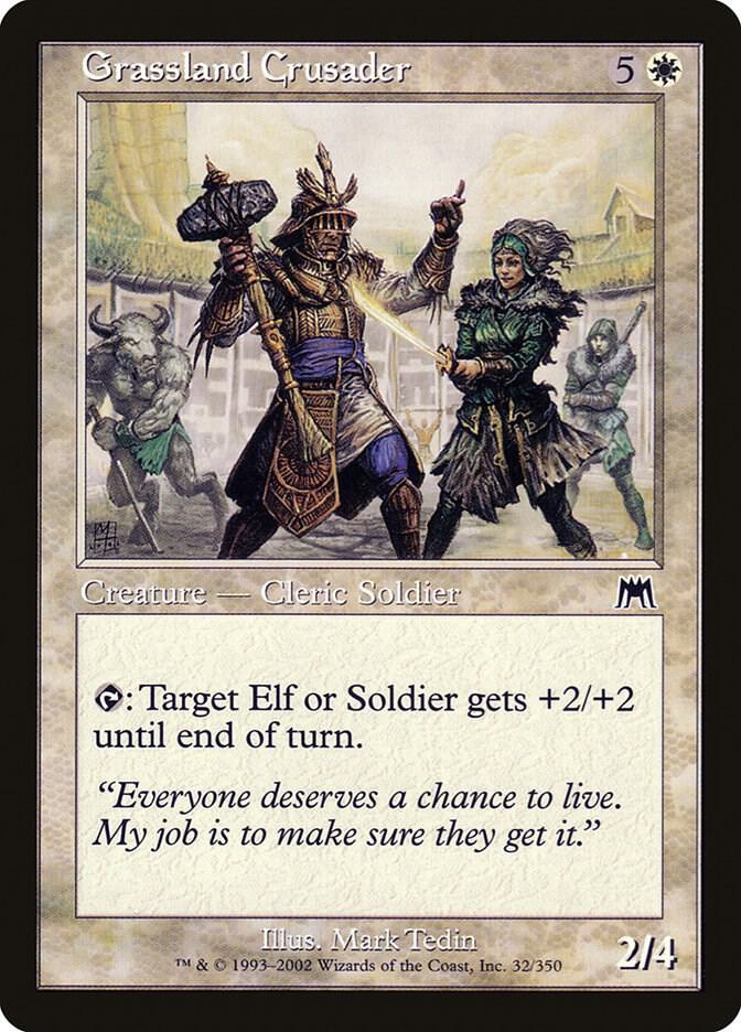 Grassland Crusader 32 card from Onslaught