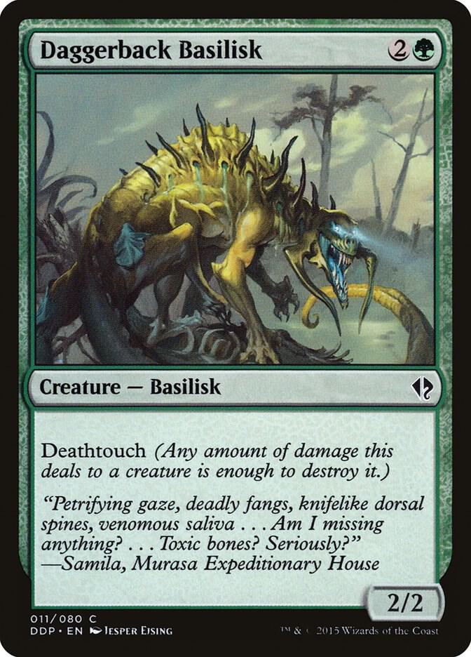 Daggerback Basilisk 11 card from Duel Decks: Zendikar vs. Eldrazi