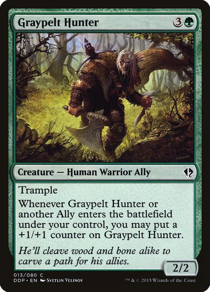 Graypelt Hunter 13 card from Duel Decks: Zendikar vs. Eldrazi