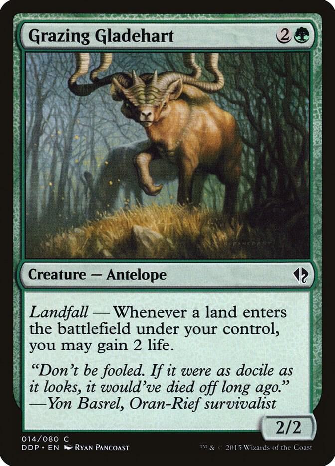 Grazing Gladehart 14 card from Duel Decks: Zendikar vs. Eldrazi