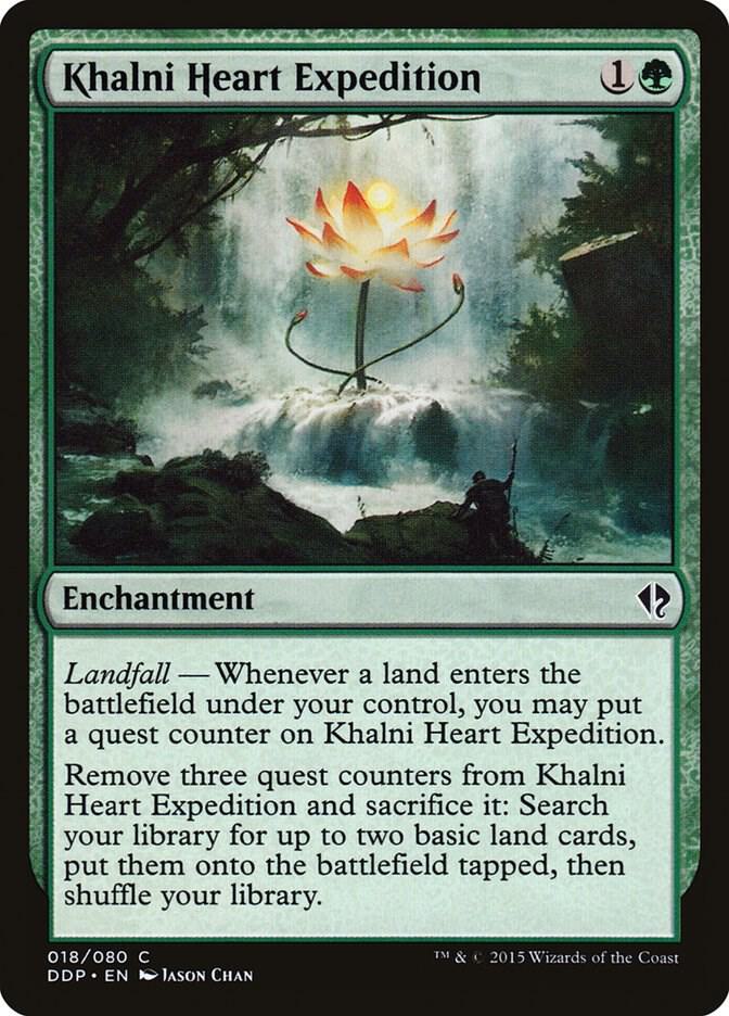 Khalni Heart Expedition 18 card from Duel Decks: Zendikar vs. Eldrazi