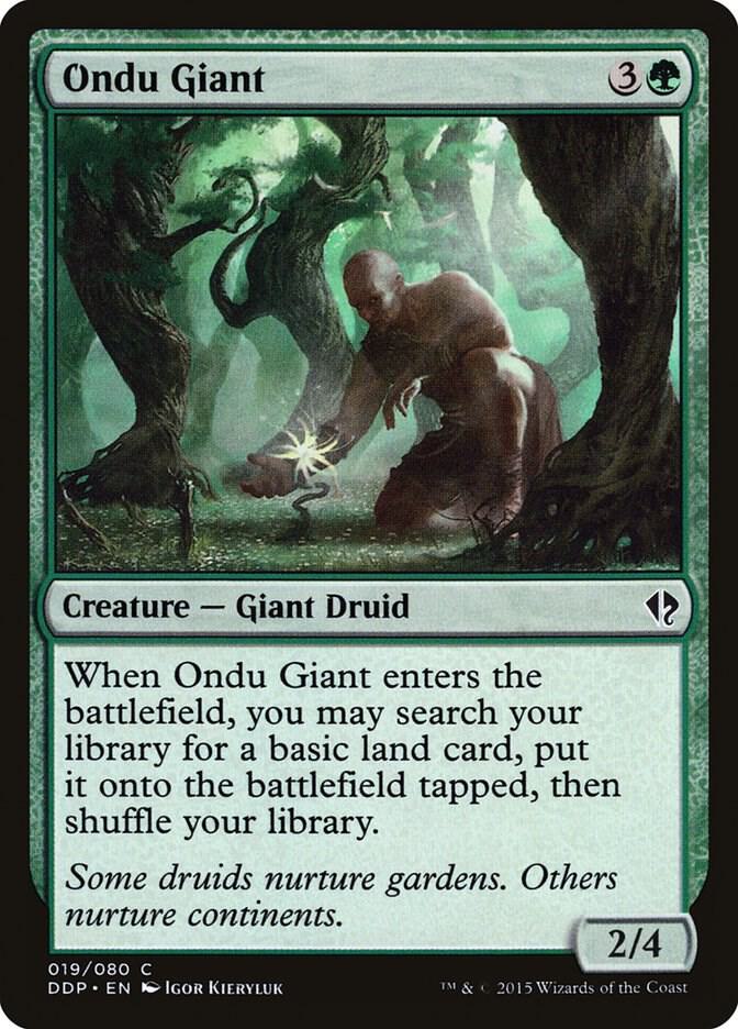 Ondu Giant 19 card from Duel Decks: Zendikar vs. Eldrazi