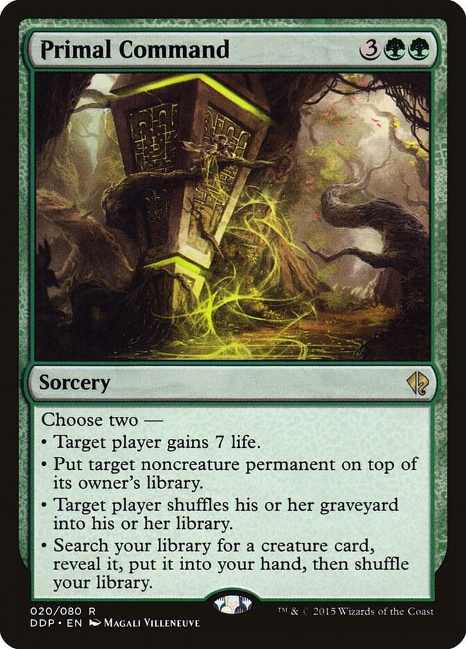 Primal Command 20 card from Duel Decks: Zendikar vs. Eldrazi