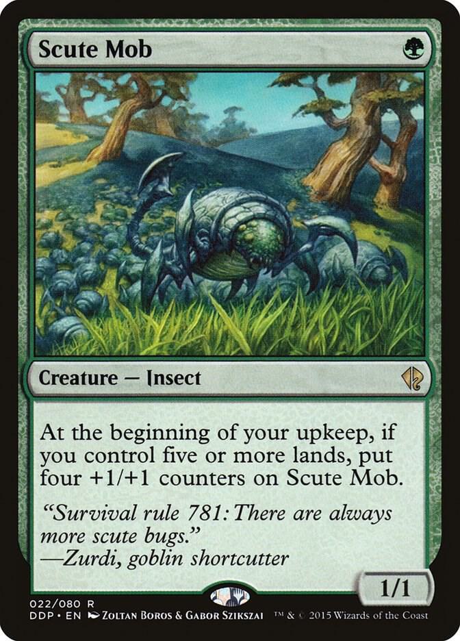 Scute Mob 22 card from Duel Decks: Zendikar vs. Eldrazi