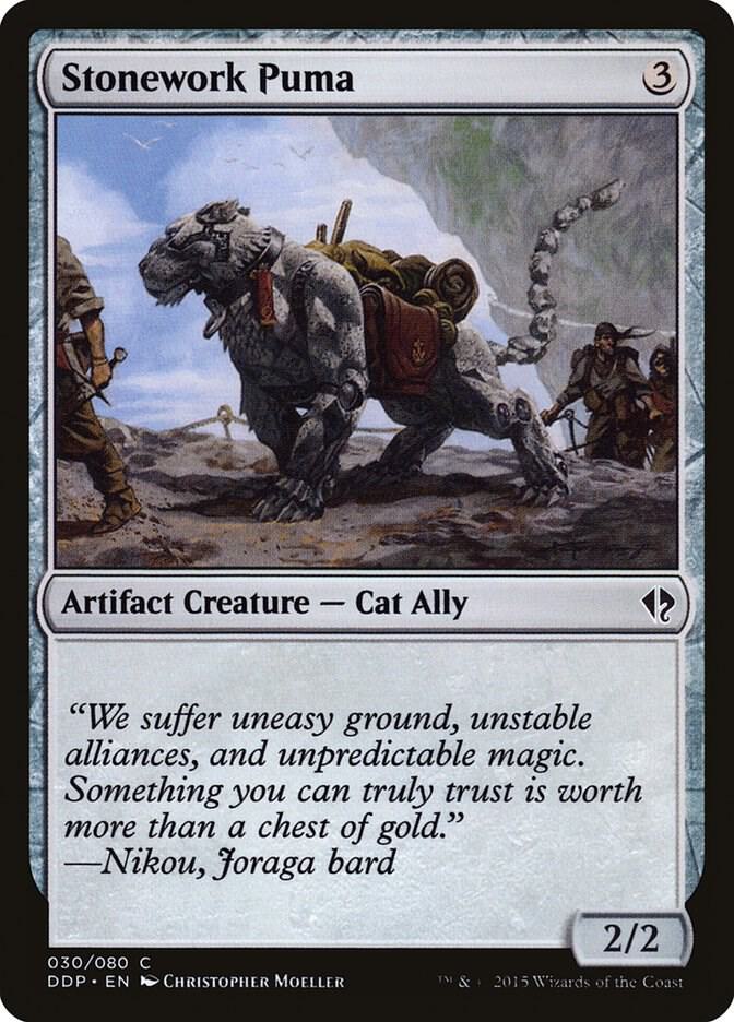 Stonework Puma 30 card from Duel Decks: Zendikar vs. Eldrazi