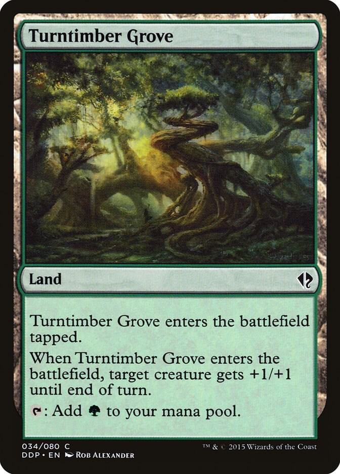 Turntimber Grove 34 card from Duel Decks: Zendikar vs. Eldrazi