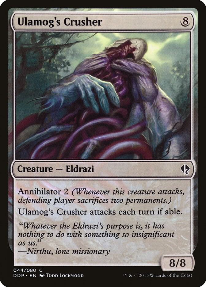 Ulamog's Crusher 44 card from Duel Decks: Zendikar vs. Eldrazi