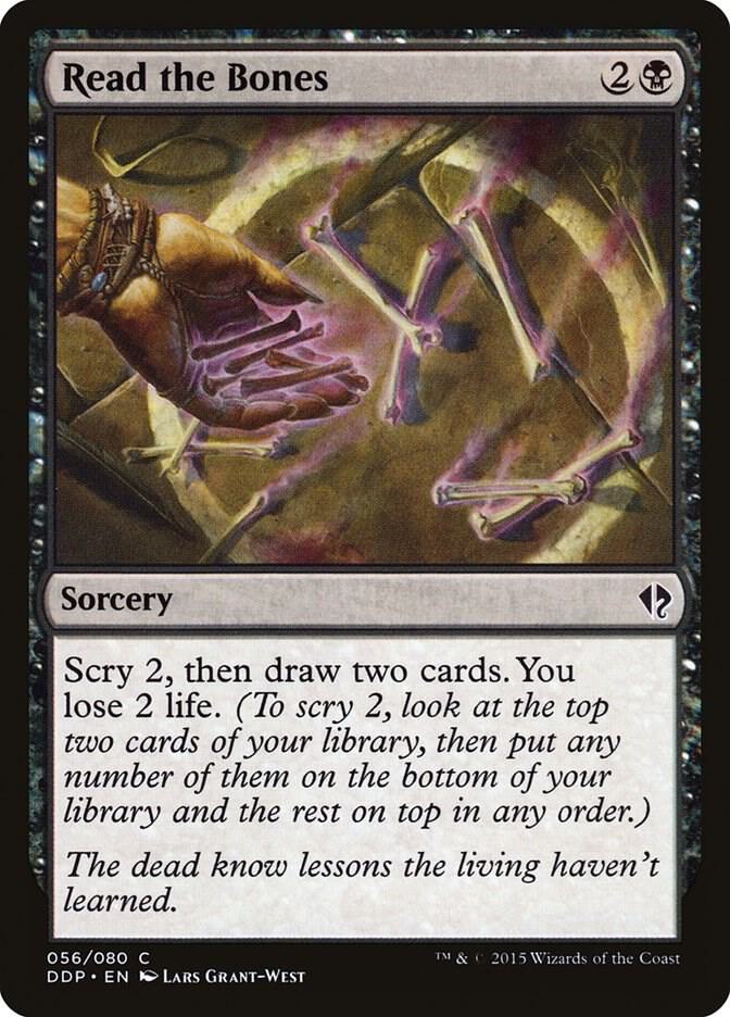 Read the Bones 56 card from Duel Decks: Zendikar vs. Eldrazi