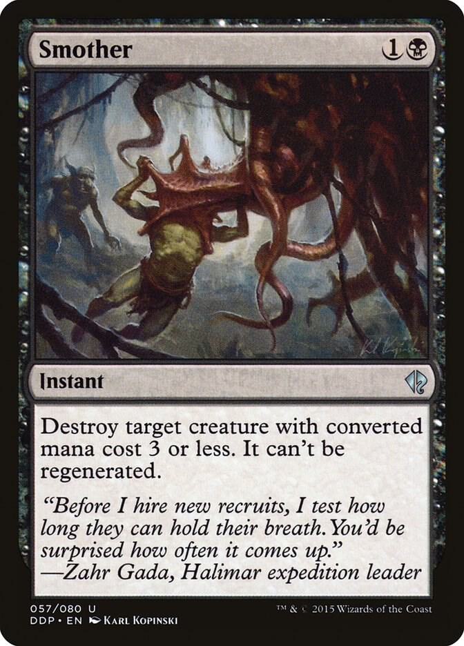 Smother 57 card from Duel Decks: Zendikar vs. Eldrazi