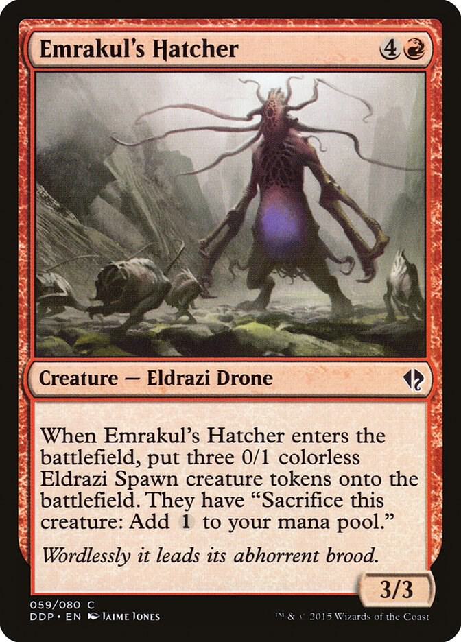 Emrakul's Hatcher 59 card from Duel Decks: Zendikar vs. Eldrazi