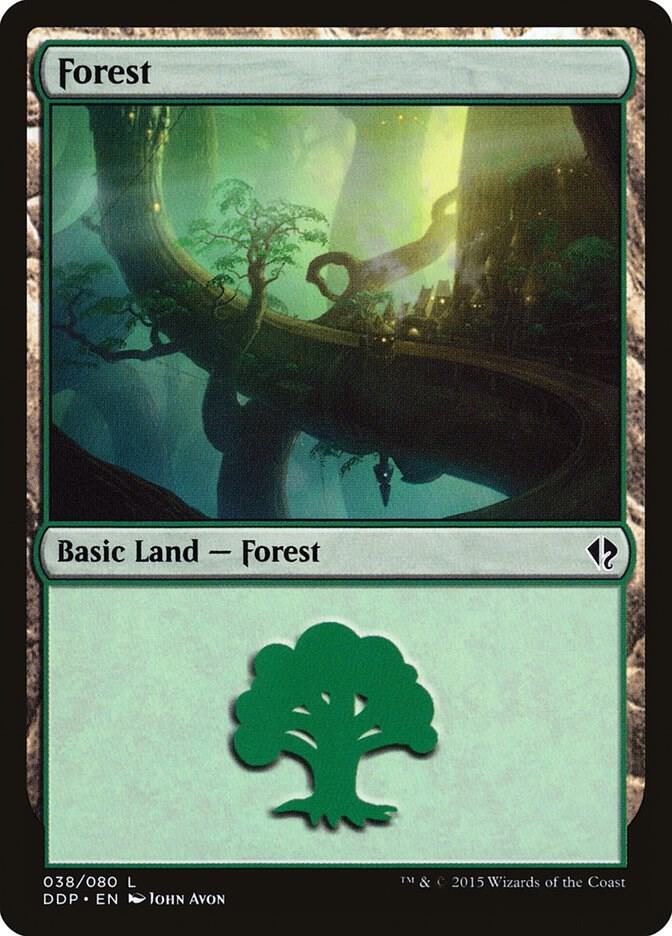Forest 38 card from Duel Decks: Zendikar vs. Eldrazi