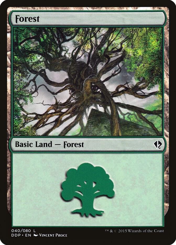 Forest 40 card from Duel Decks: Zendikar vs. Eldrazi