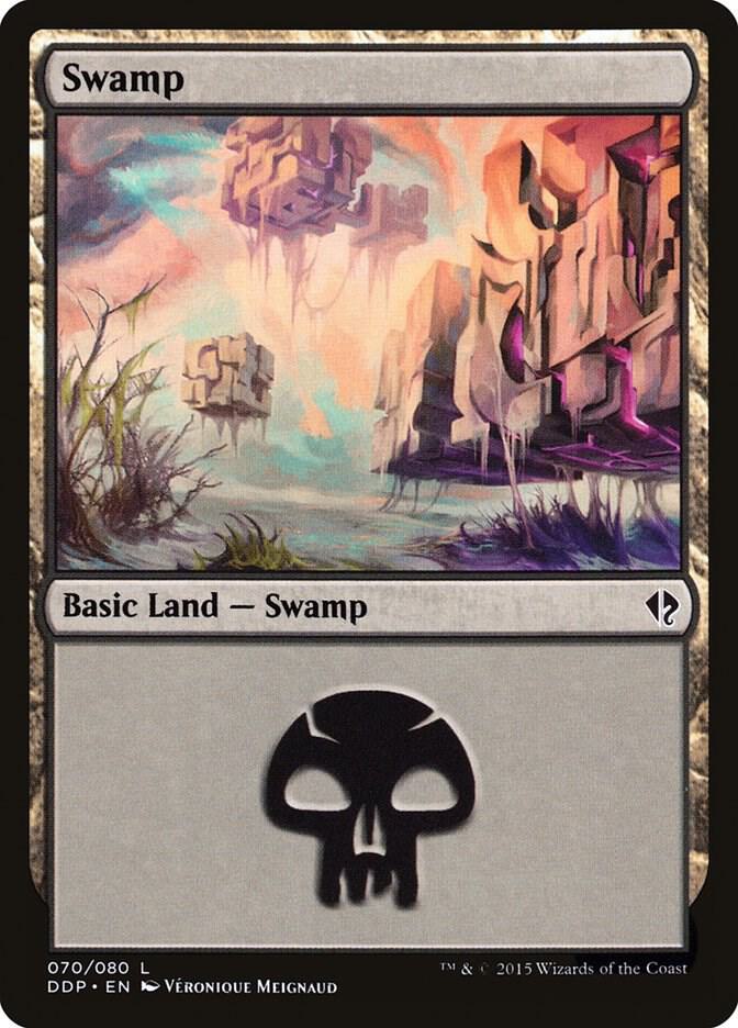 Swamp 70 card from Duel Decks: Zendikar vs. Eldrazi
