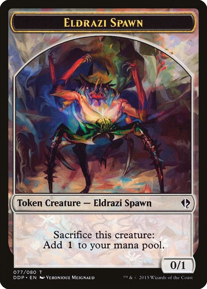 Eldrazi Spawn Token 77 card from Duel Decks: Zendikar vs. Eldrazi