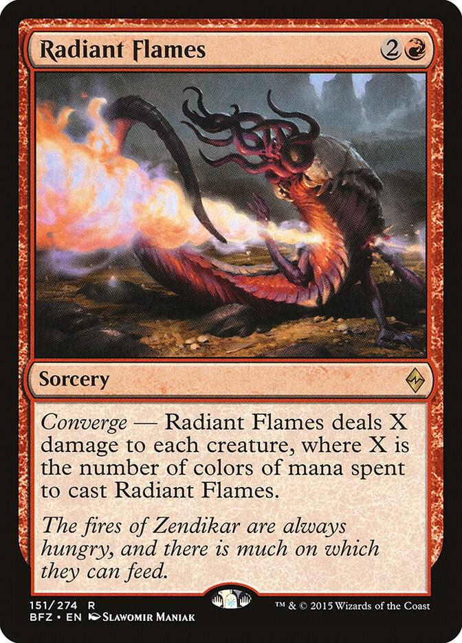 Radiant Flames 151 card from Battle for Zendikar