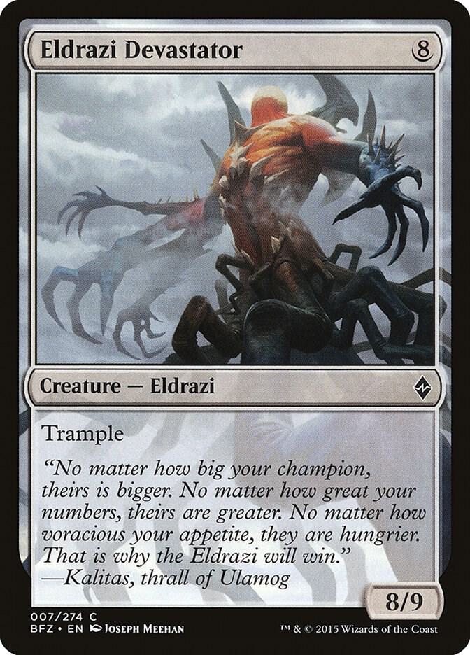 Eldrazi Devastator 7 card from Battle for Zendikar