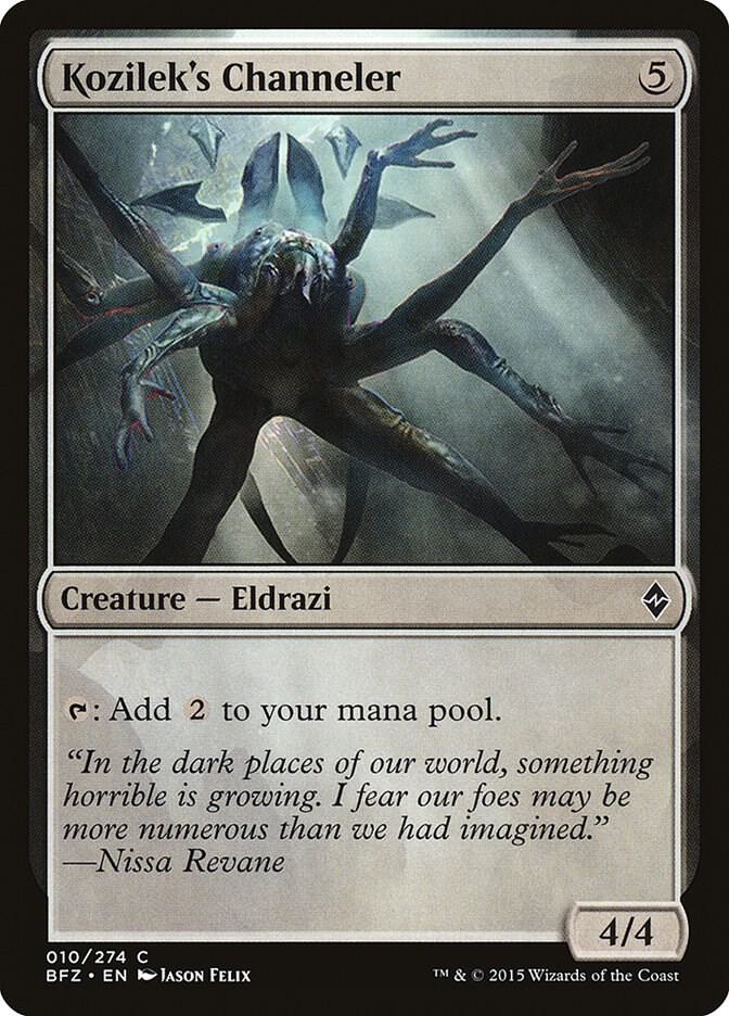 Kozilek's Channeler 10 card from Battle for Zendikar