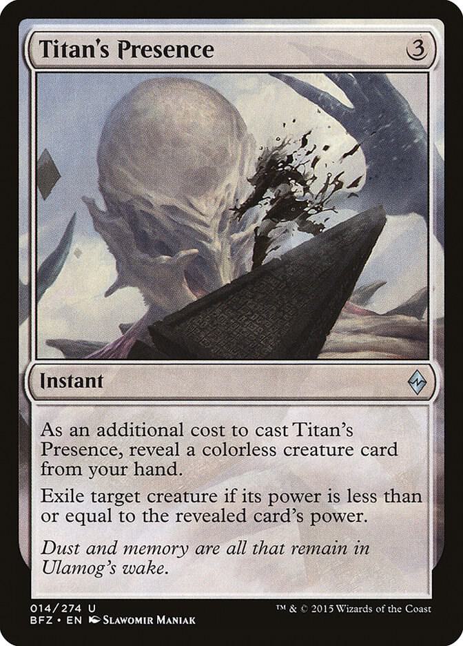 Titan's Presence 14 card from Battle for Zendikar