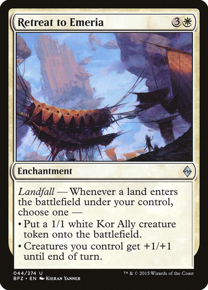 Retreat to Emeria 44 card from Battle for Zendikar