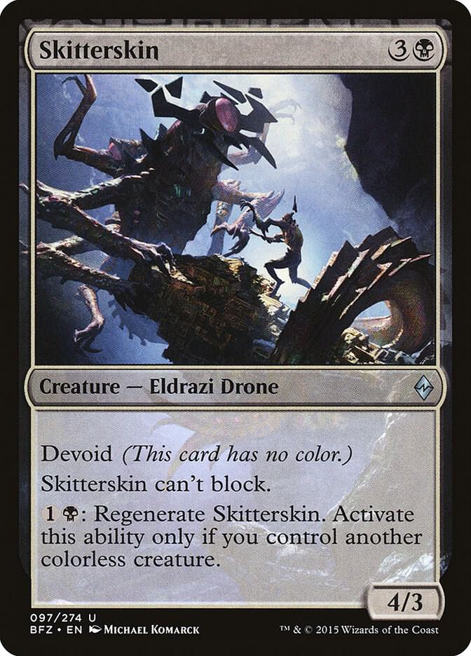 Skitterskin 97 card from Battle for Zendikar