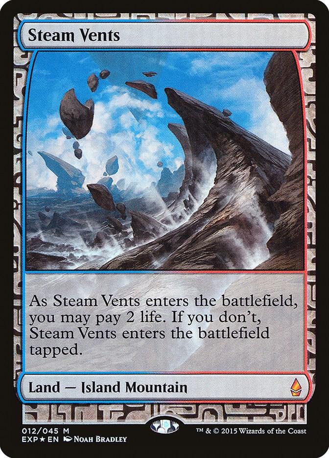 Steam Vents 12 card from Zendikar Expeditions